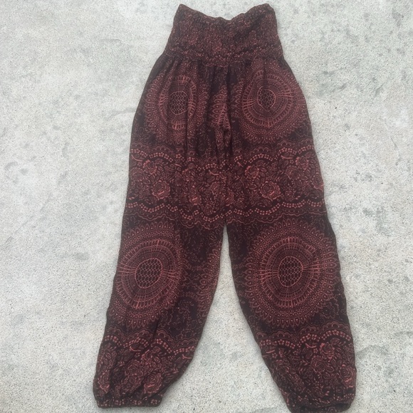 Bangkok Harem Pattern Boho Harem Pants Bundle of 3 Women's Size S - Picture 4 of 12